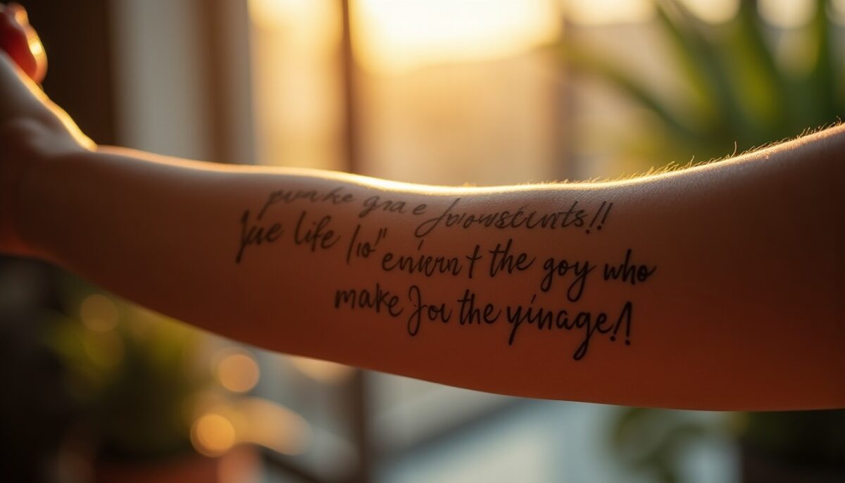 Idées puissantes de citations inspirantes pour un tatouage unique